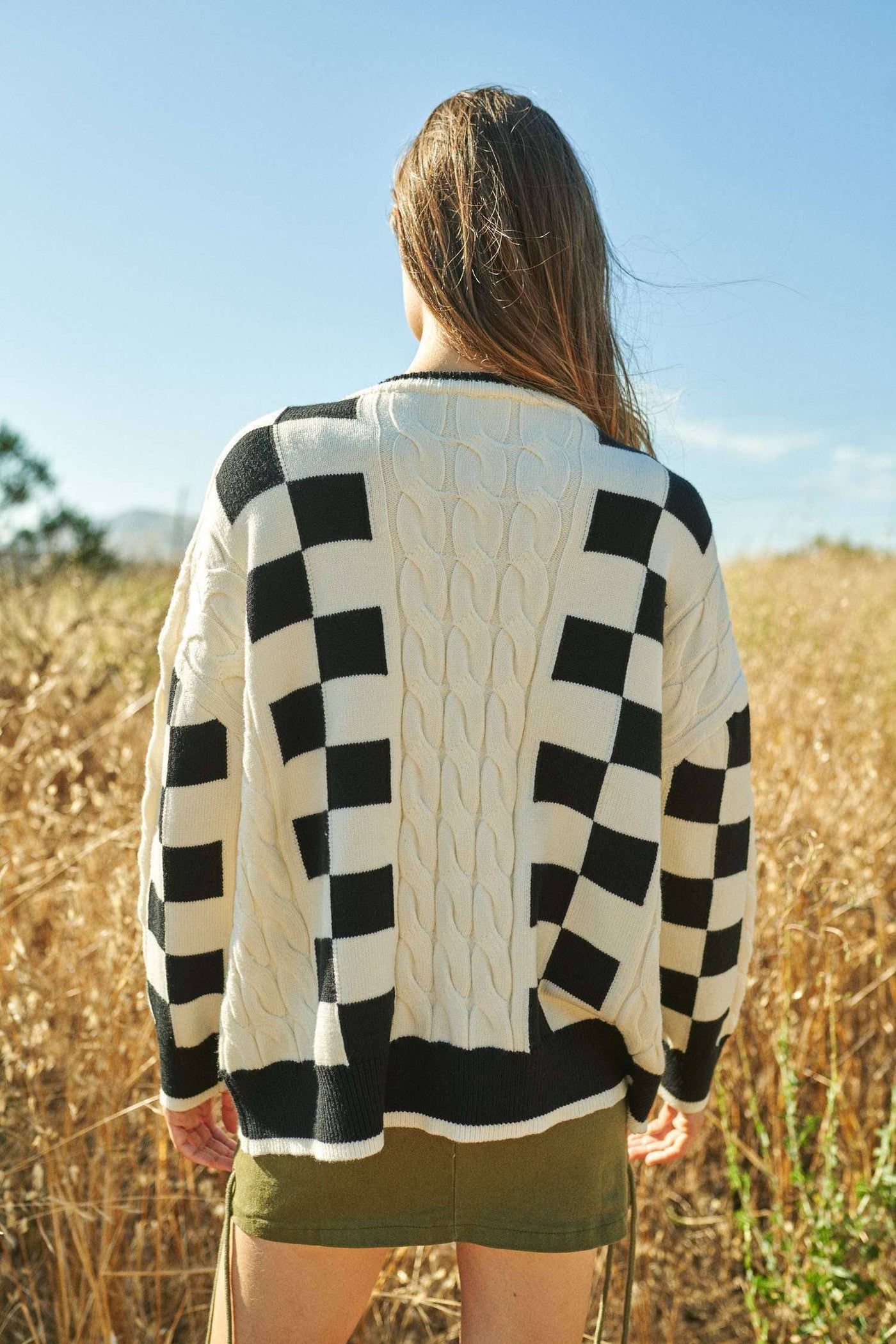 Harper Checker Sweater