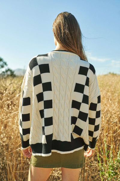 Harper Checker Sweater