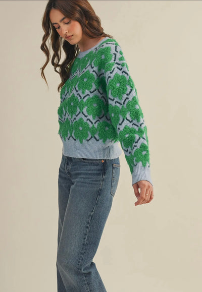 Magnolia Floral Sweater