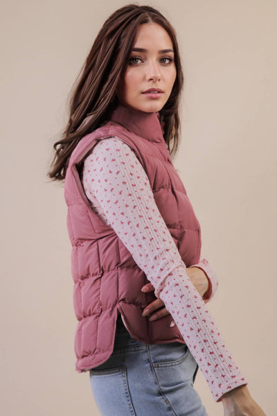 Rowan Solid Puffer Padded Warm Vest