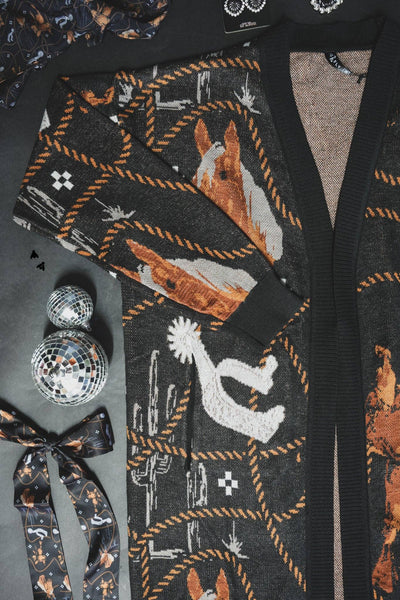 Tack and such cardigan