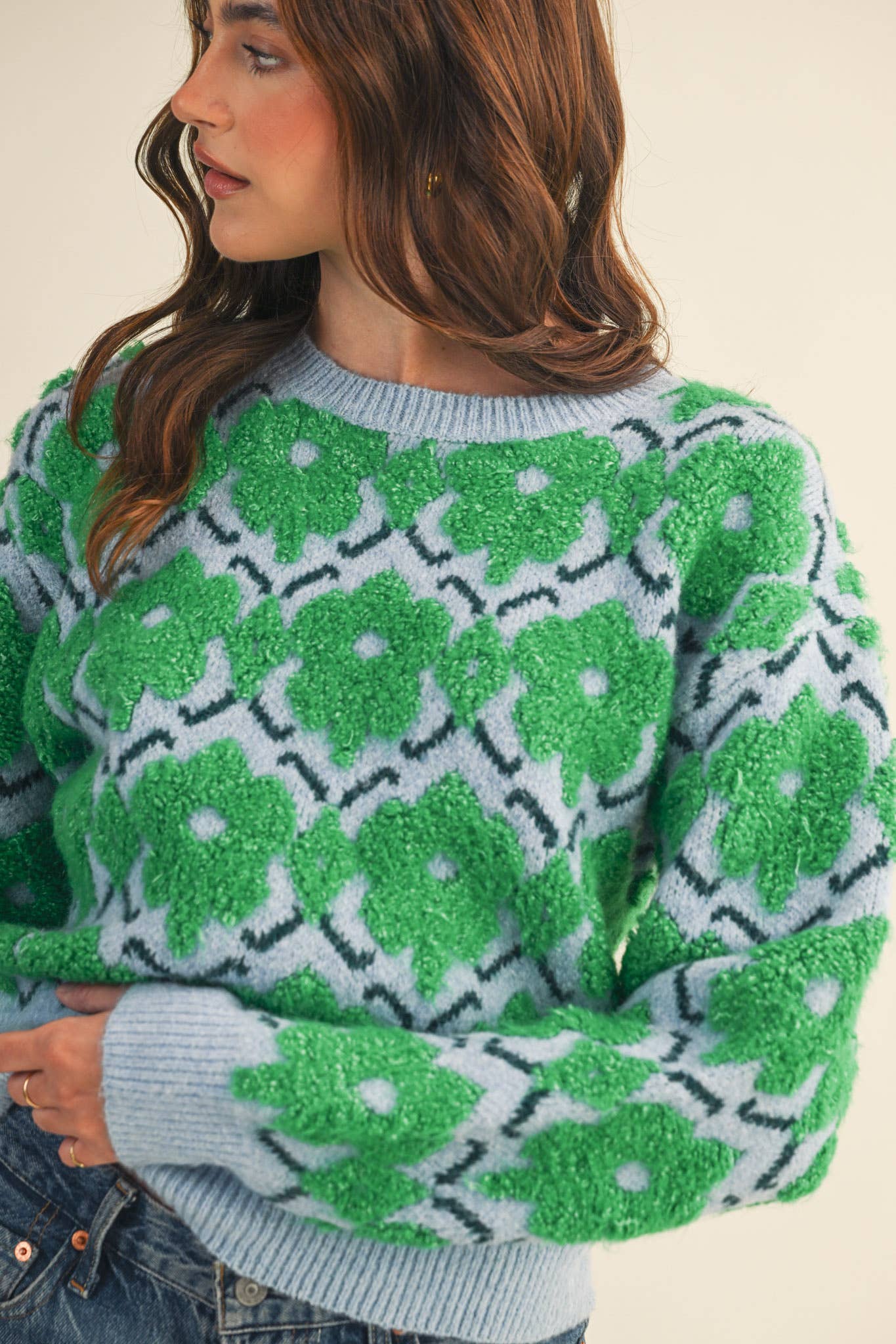 Magnolia Floral Sweater