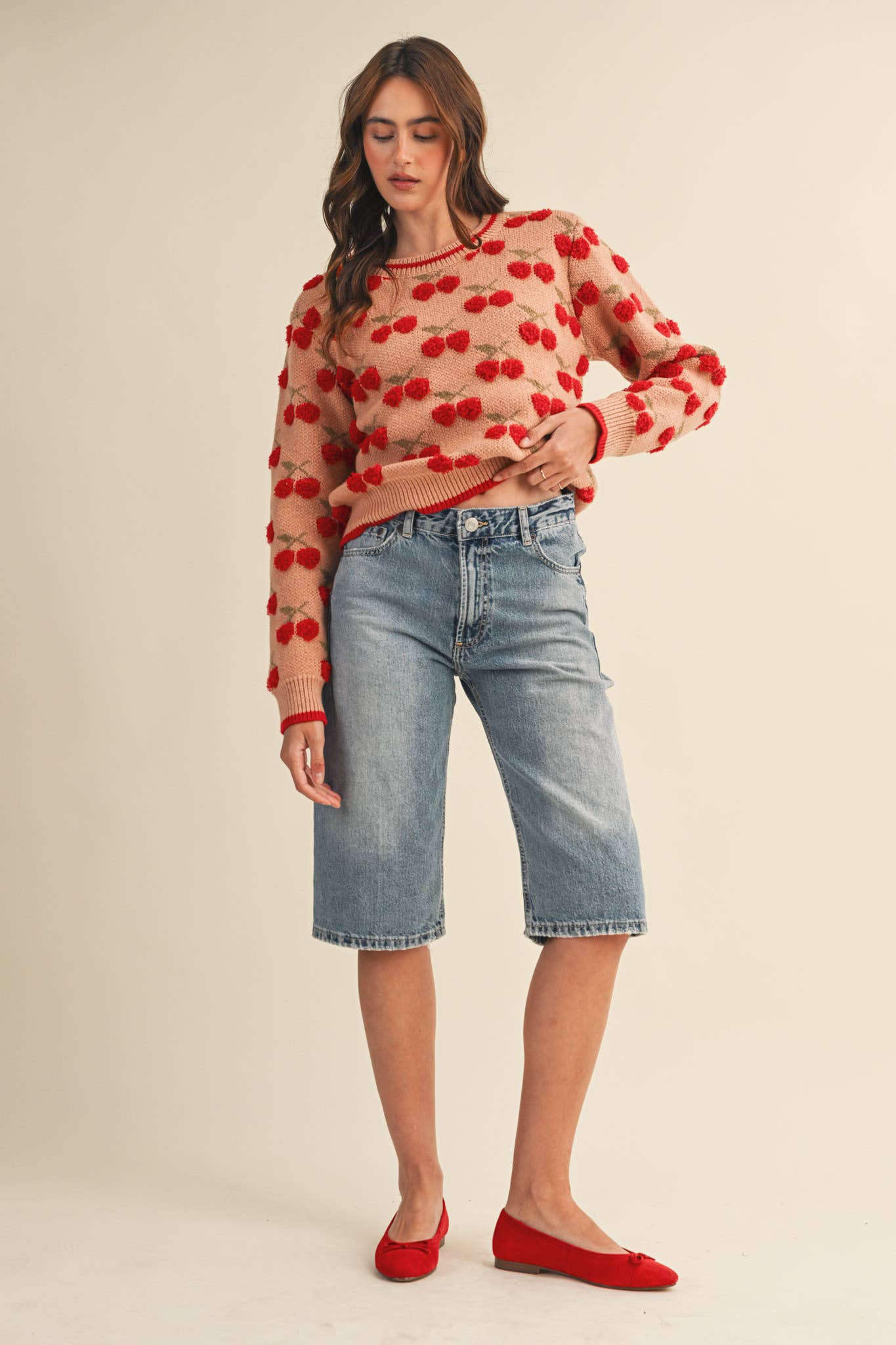 Gianna Cherry Sweater