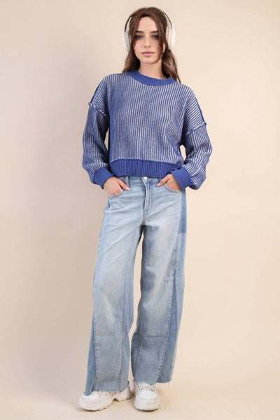 Horizon Two Tone Stripe Sweater