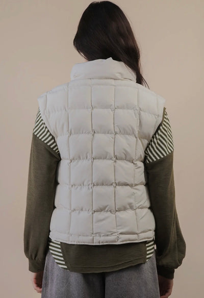 Rowan Solid Puffer Padded Warm Vest