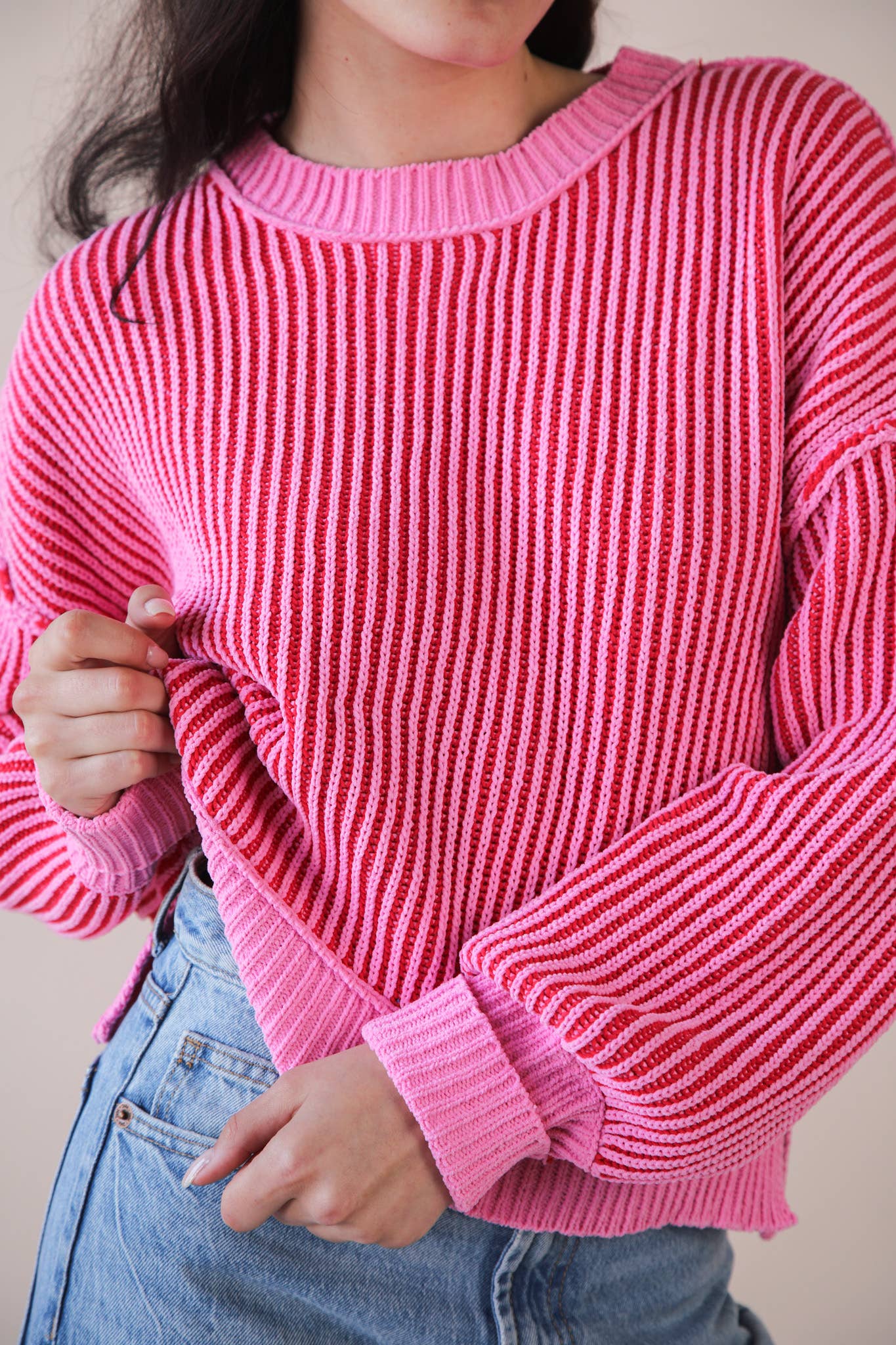 Horizon Two Tone Stripe Sweater