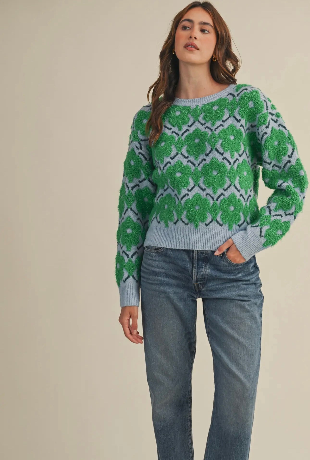 Magnolia Floral Sweater
