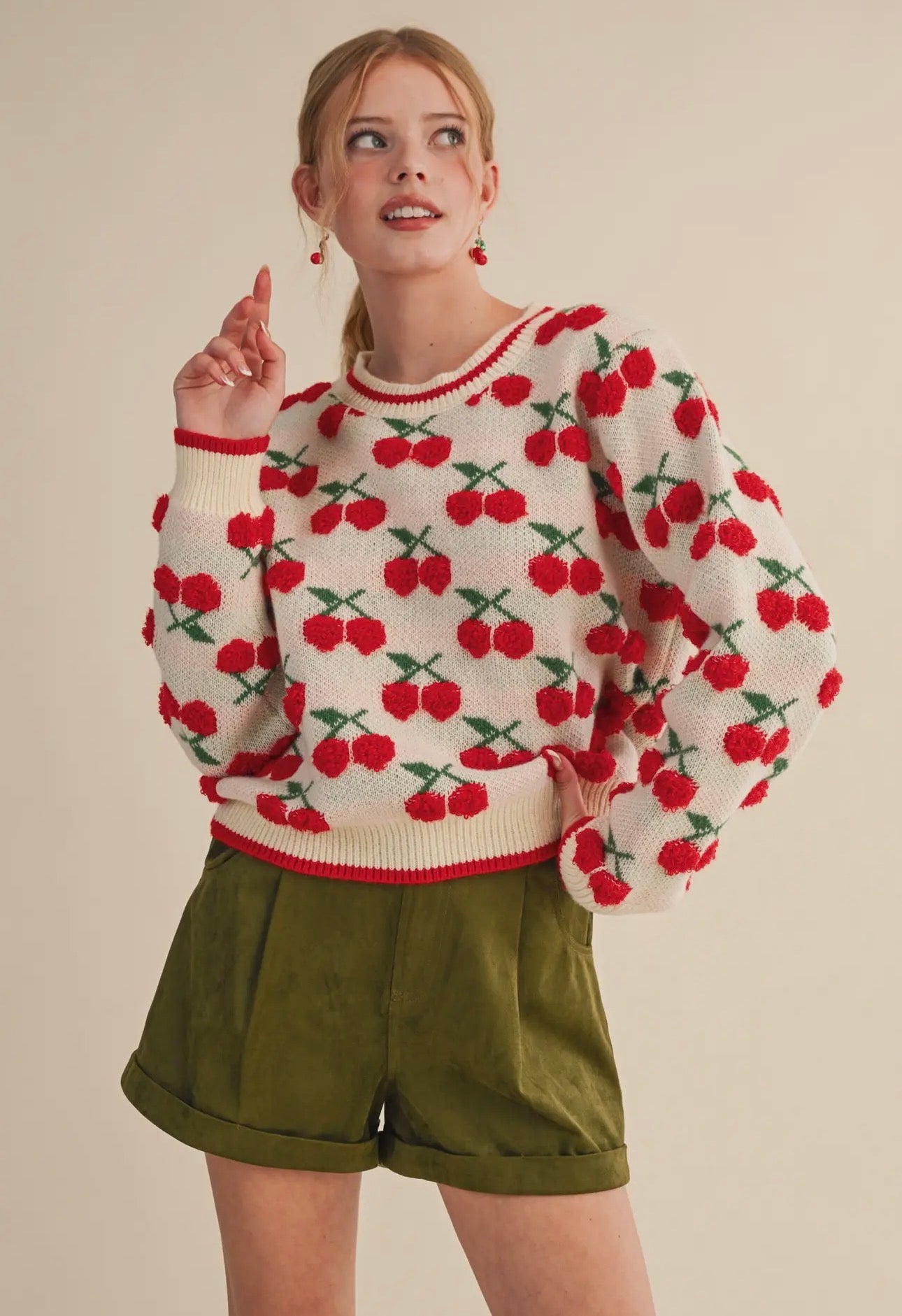 Gianna Cherry Sweater
