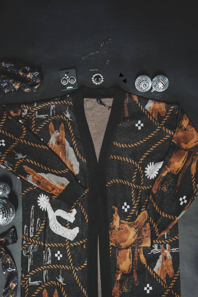 Tack and such cardigan