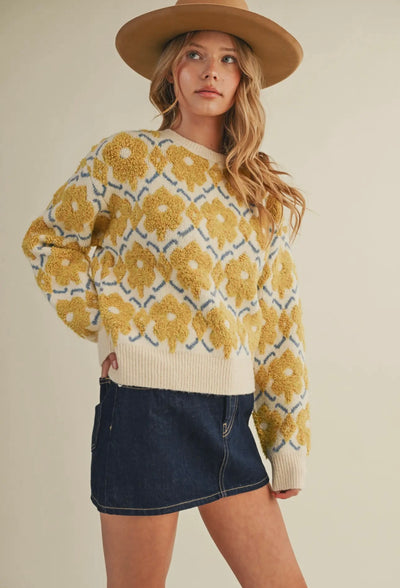 Magnolia Floral Sweater