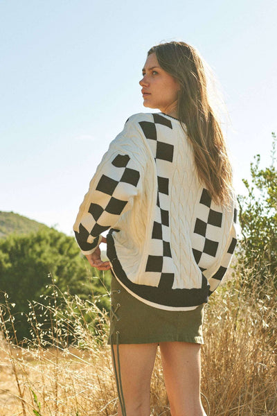 Harper Checker Sweater