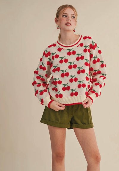 Gianna Cherry Sweater