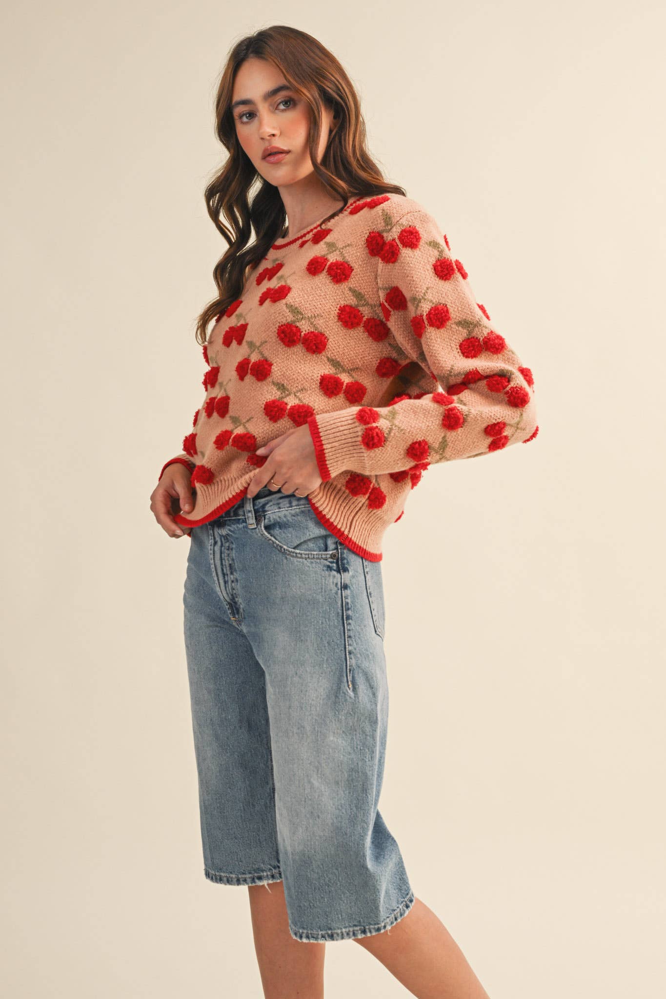 Gianna Cherry Sweater