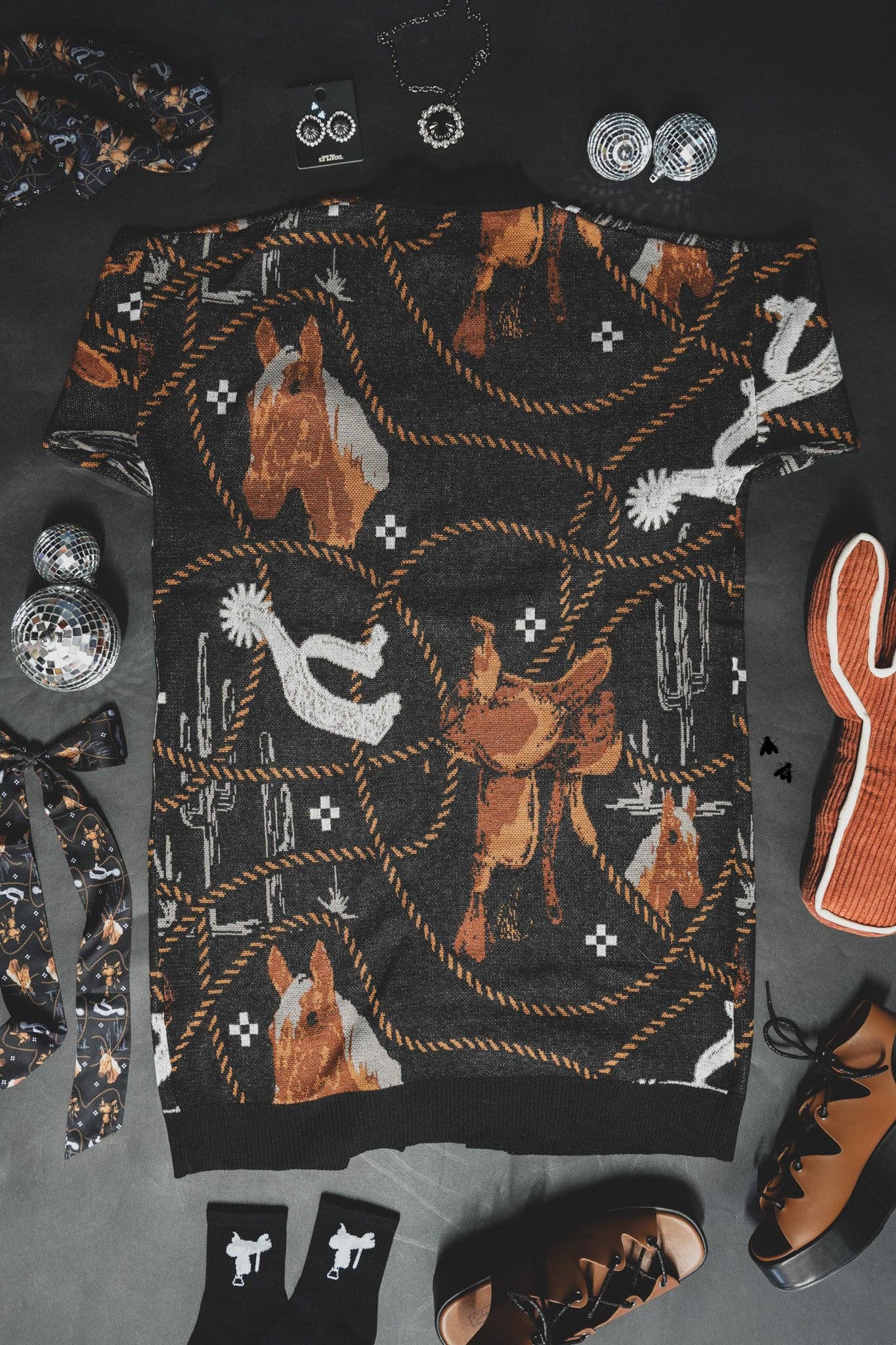 Tack and such cardigan