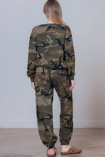 Lounge Ranger Camo sweat set