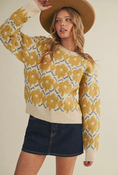Magnolia Floral Sweater