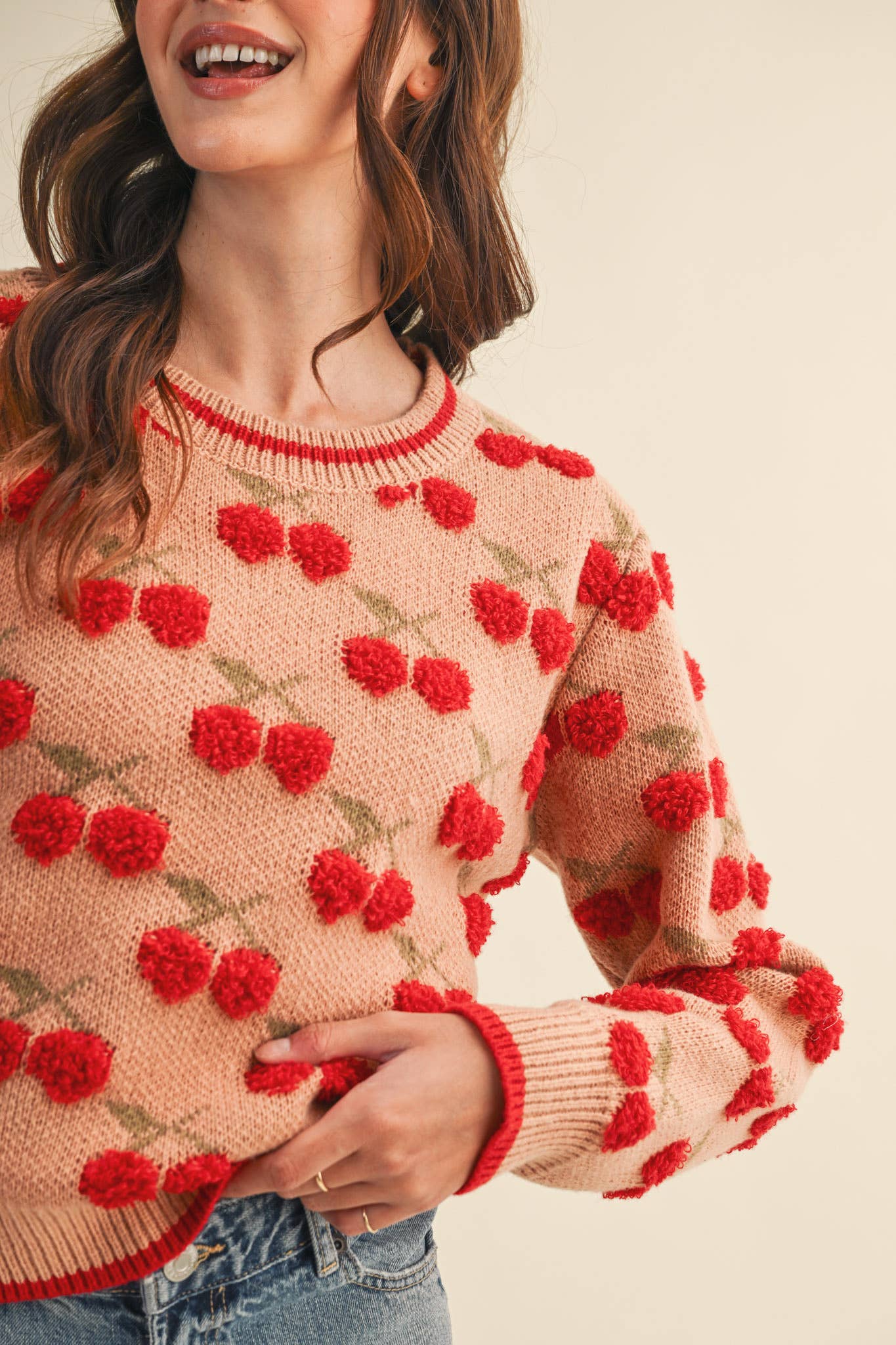 Gianna Cherry Sweater
