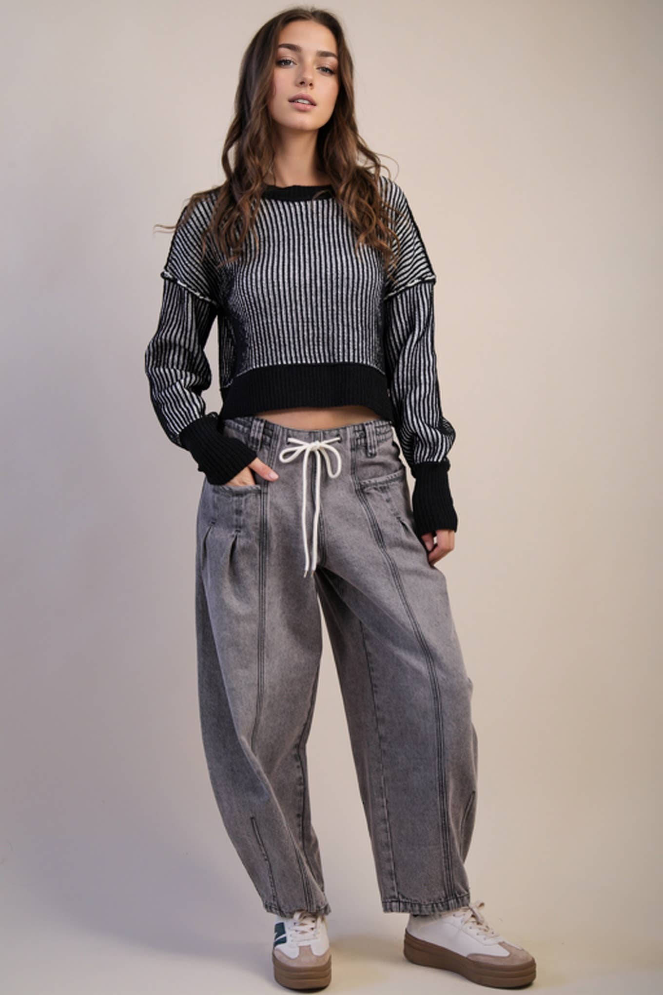 Horizon Two Tone Stripe Sweater