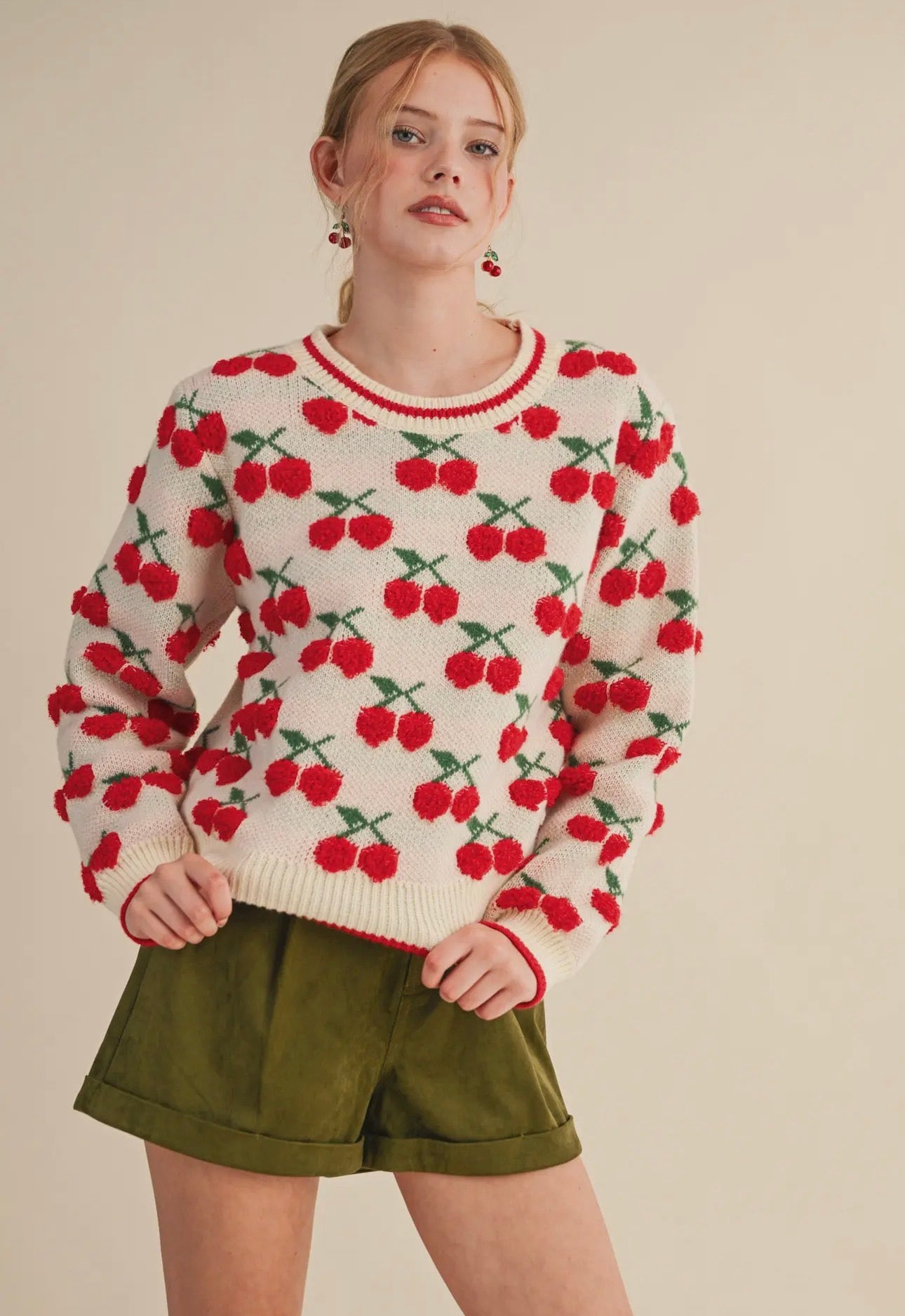 Gianna Cherry Sweater