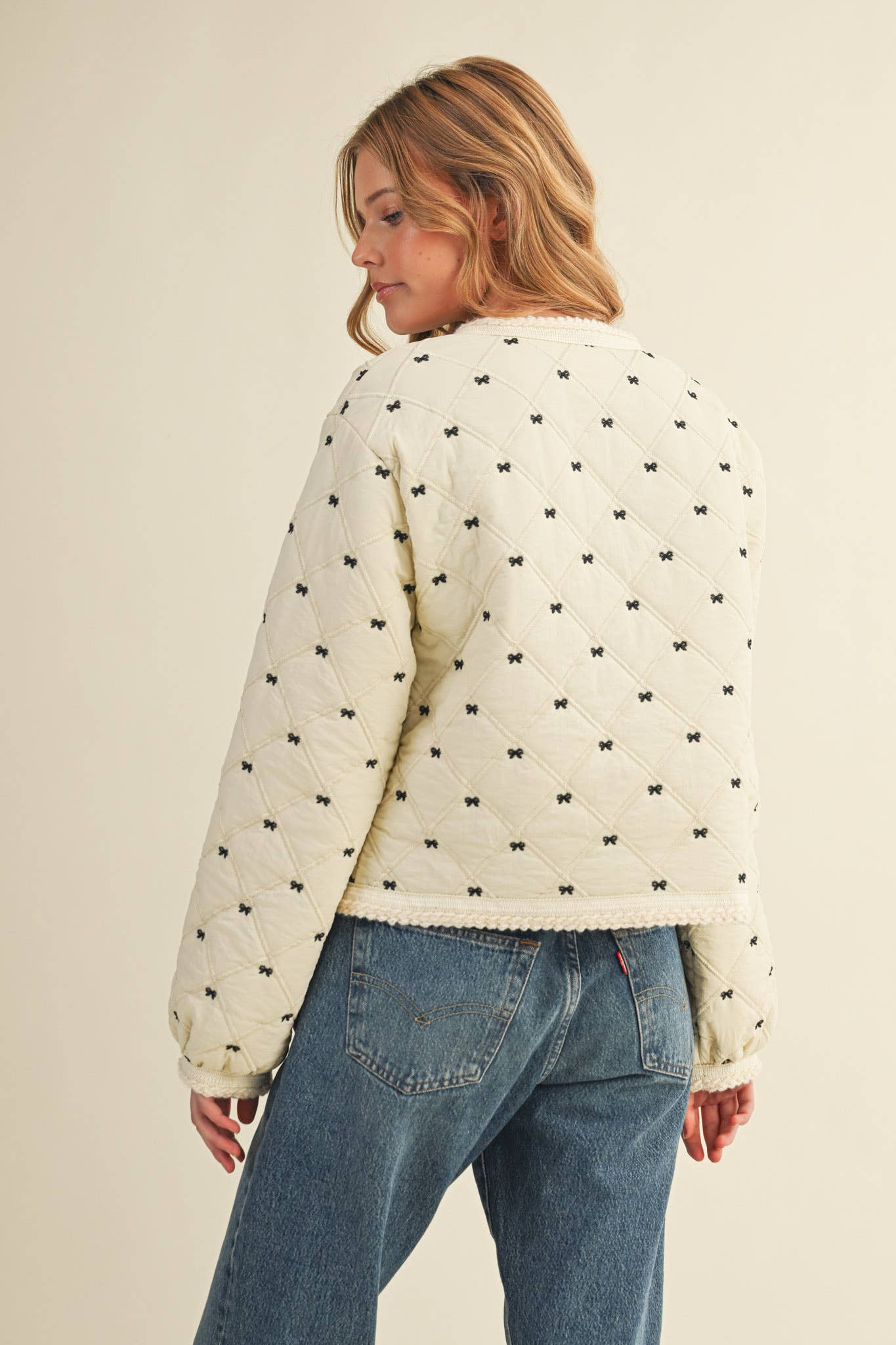 BOWIE EMBROIDERED QUILTED PUFF JACKET