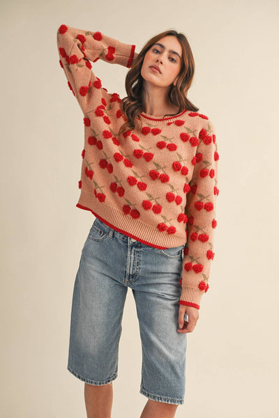 Gianna Cherry Sweater
