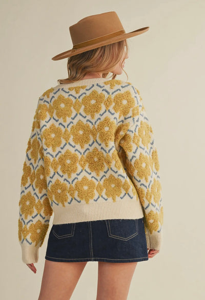 Magnolia Floral Sweater