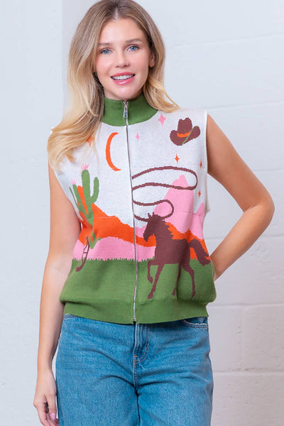 Duke Western Motive Sweater