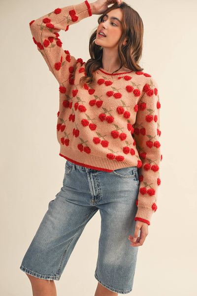 Gianna Cherry Sweater