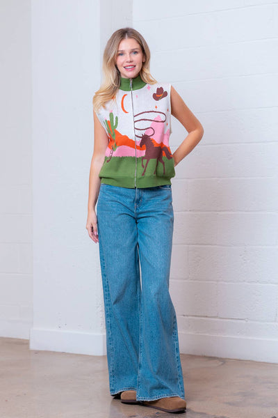 Duke Western Motive Sweater