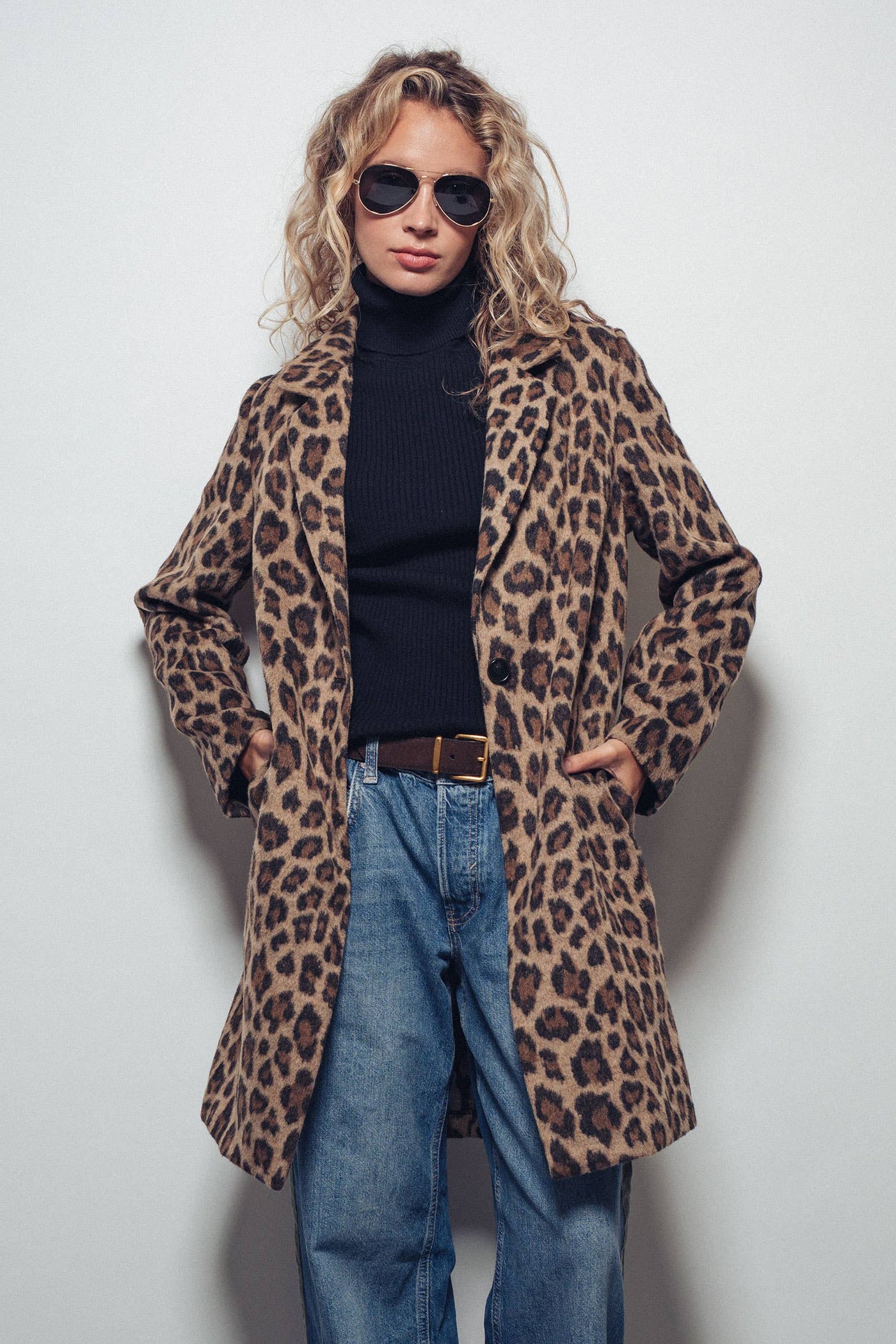 Shiloh wild side Leopard Print Coat
