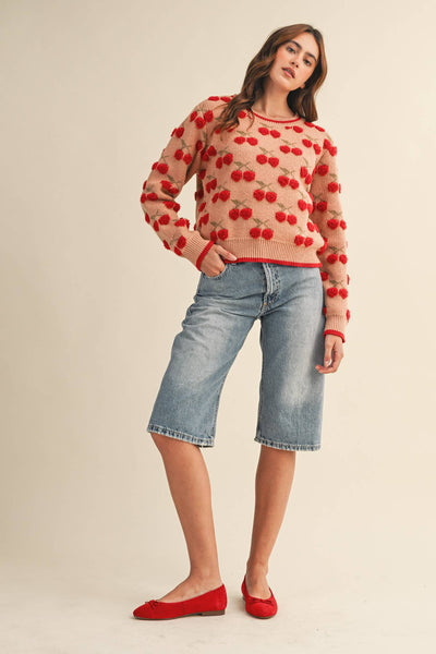 Gianna Cherry Sweater