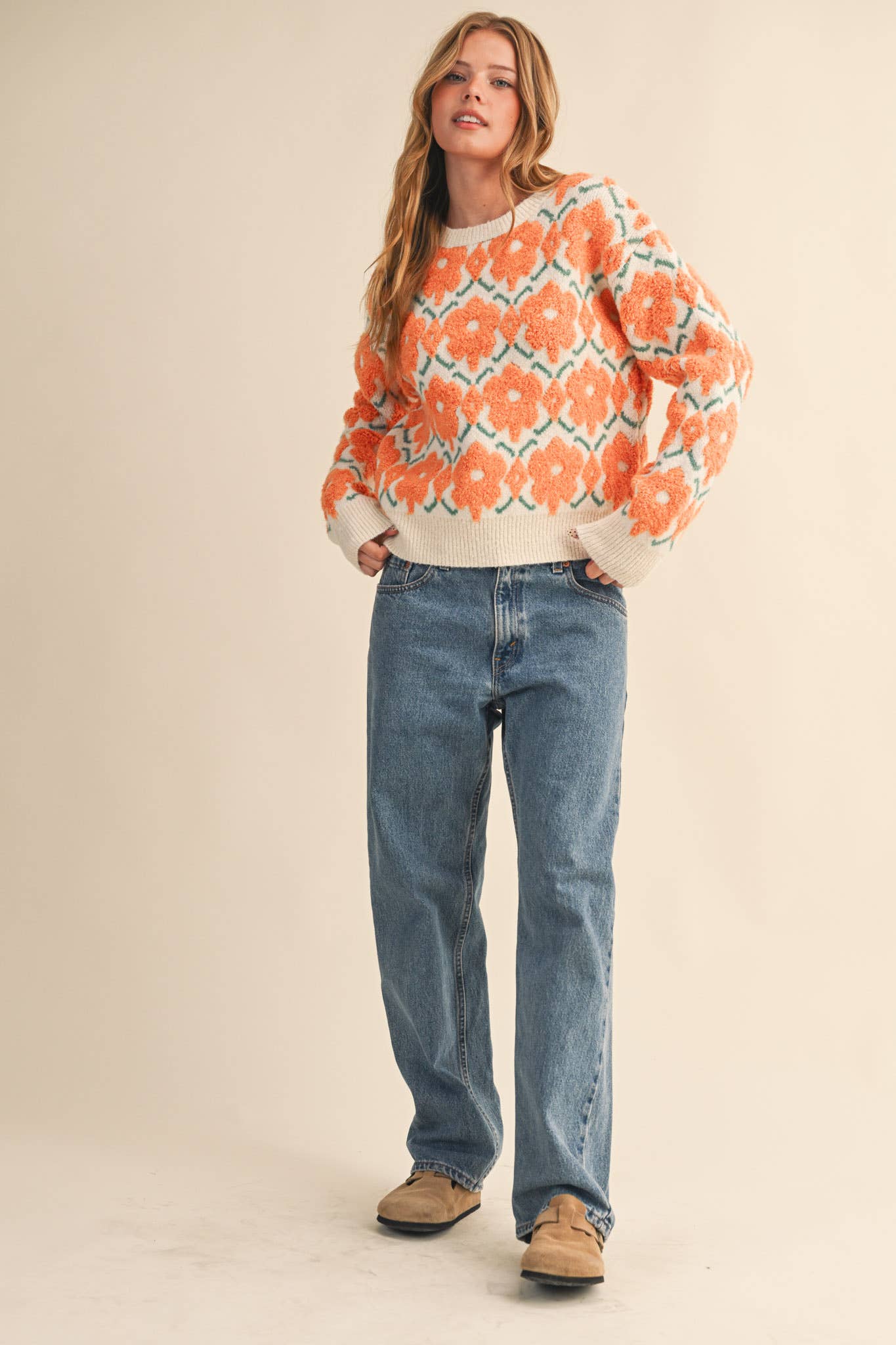Magnolia Floral Sweater