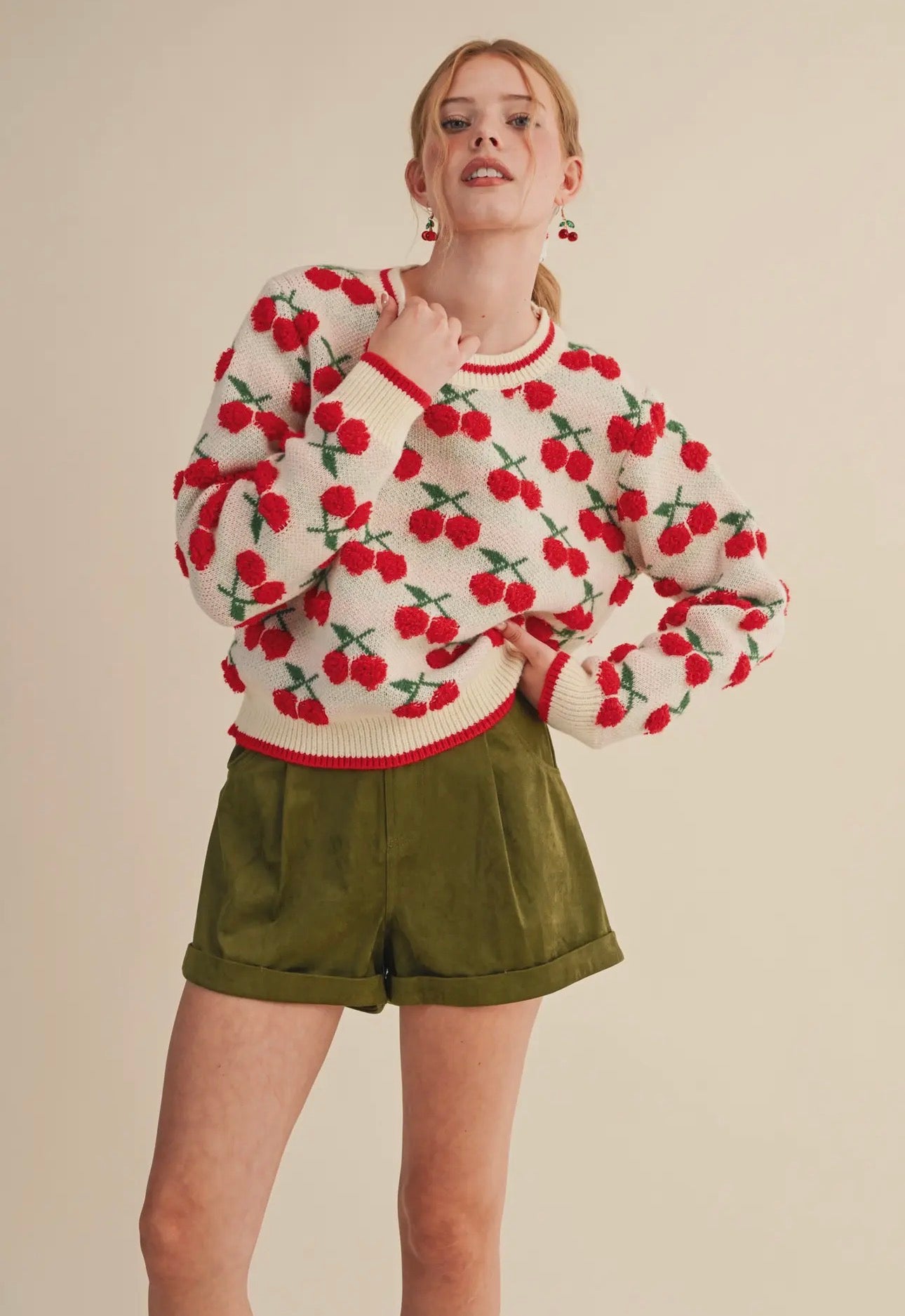 Gianna Cherry Sweater