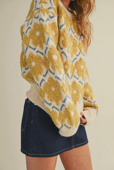 Magnolia Floral Sweater