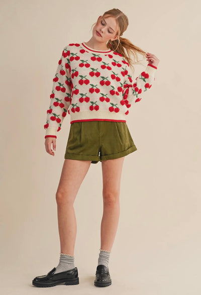 Gianna Cherry Sweater