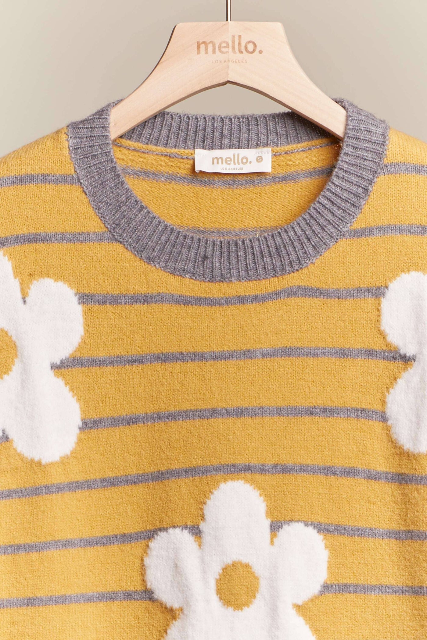 Josephine Daisy Patched Striped Sweater
