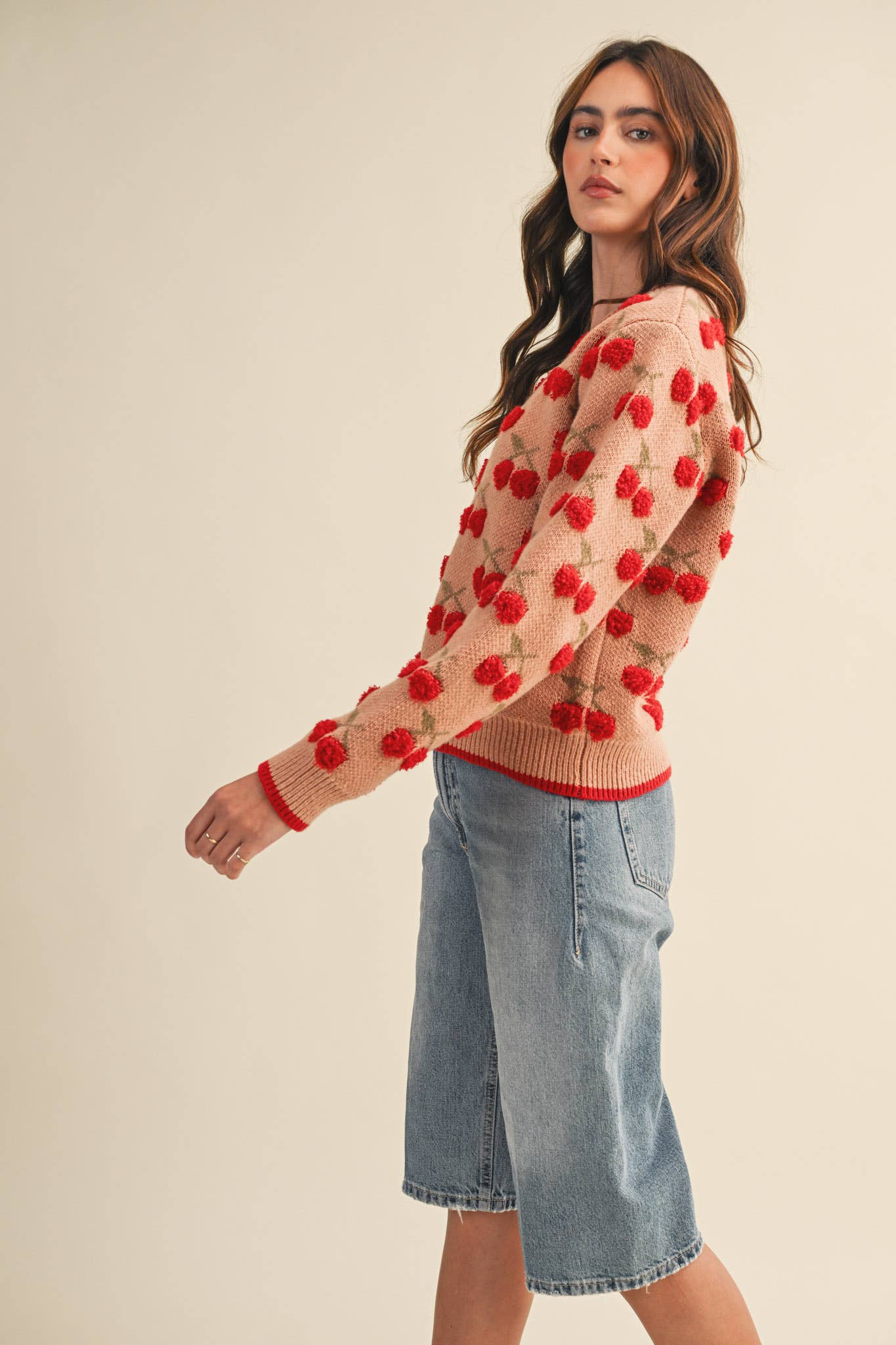 Gianna Cherry Sweater