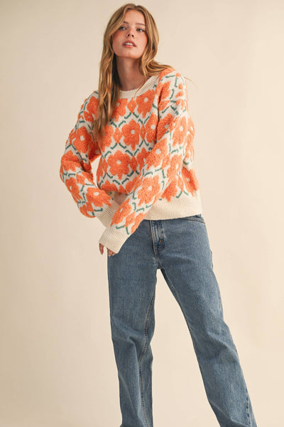 Magnolia Floral Sweater