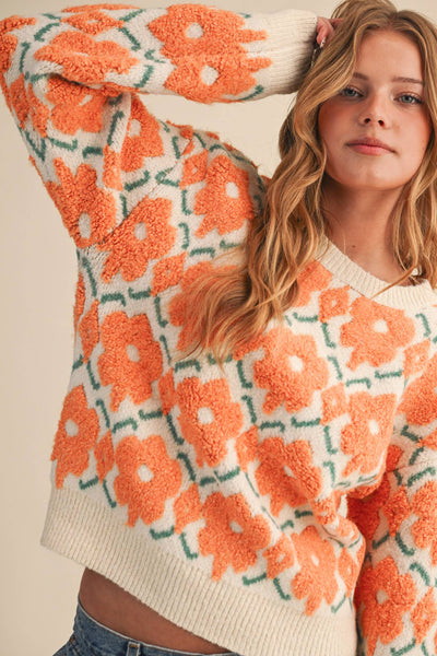 Magnolia Floral Sweater