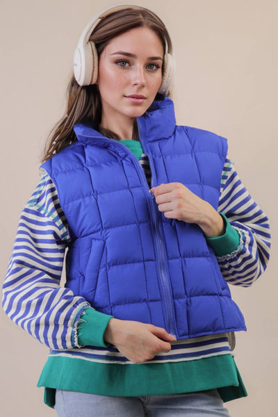 Rowan Solid Puffer Padded Warm Vest