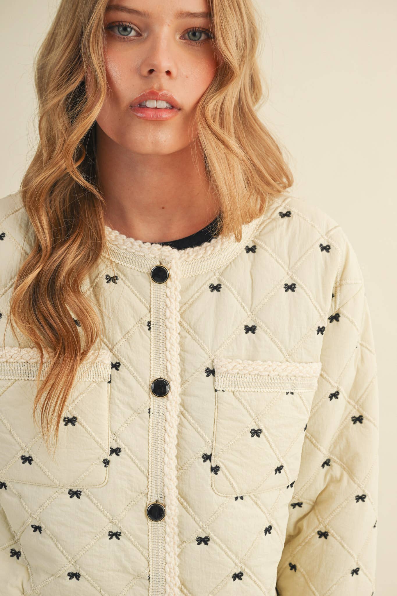 BOWIE EMBROIDERED QUILTED PUFF JACKET