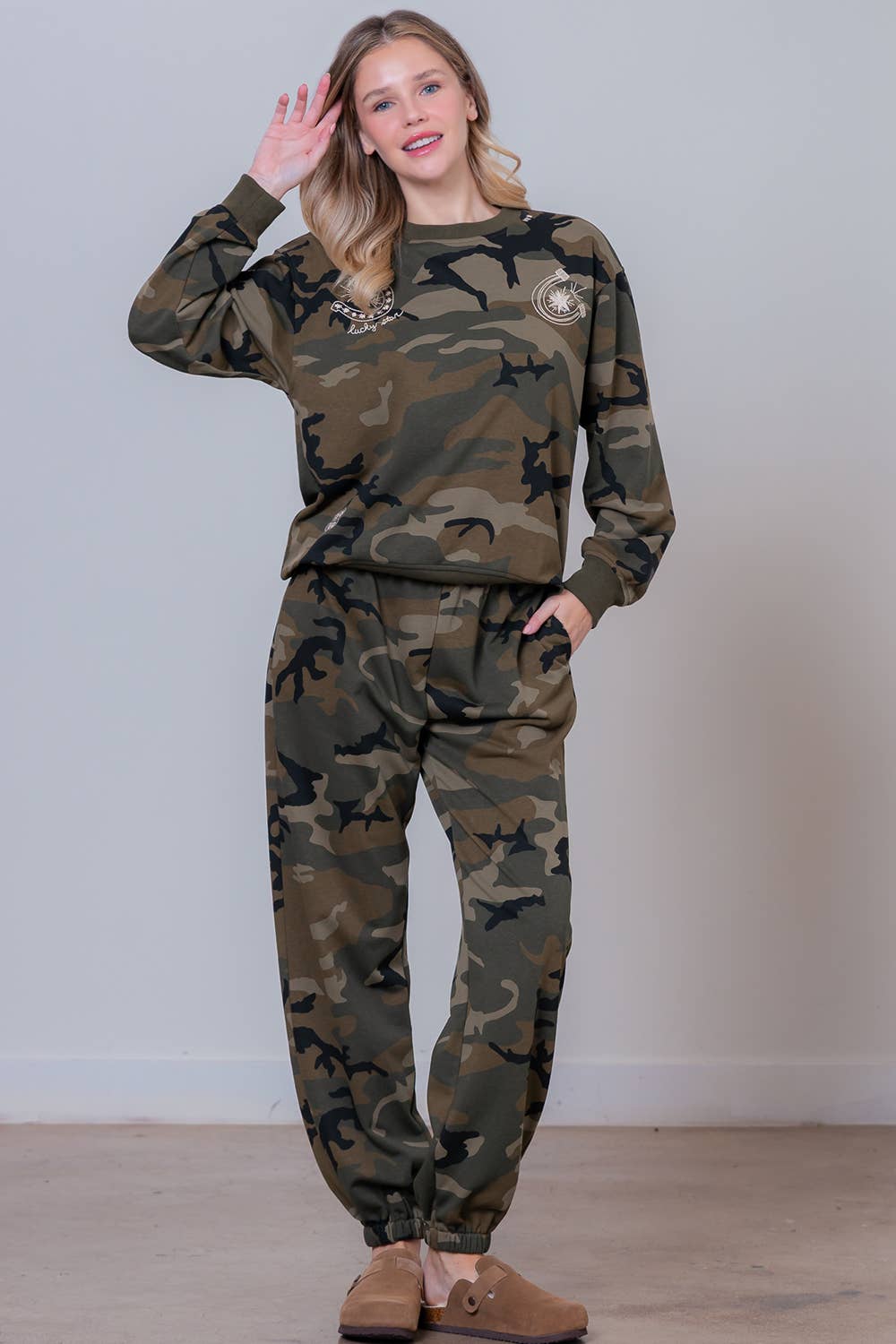 Lounge Ranger Camo sweat set