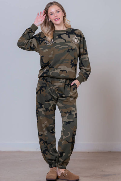 Lounge Ranger Camo sweat set