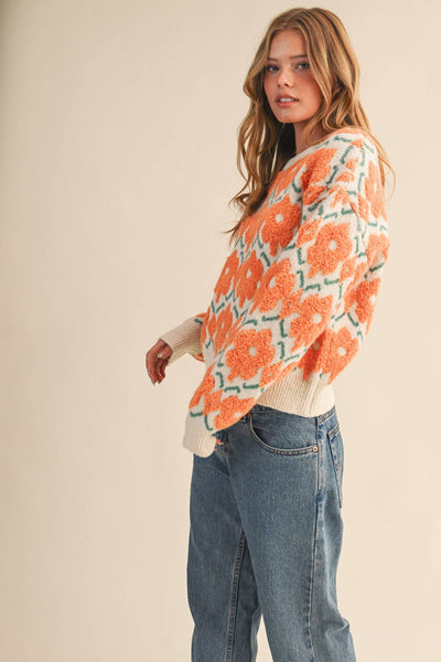 Magnolia Floral Sweater