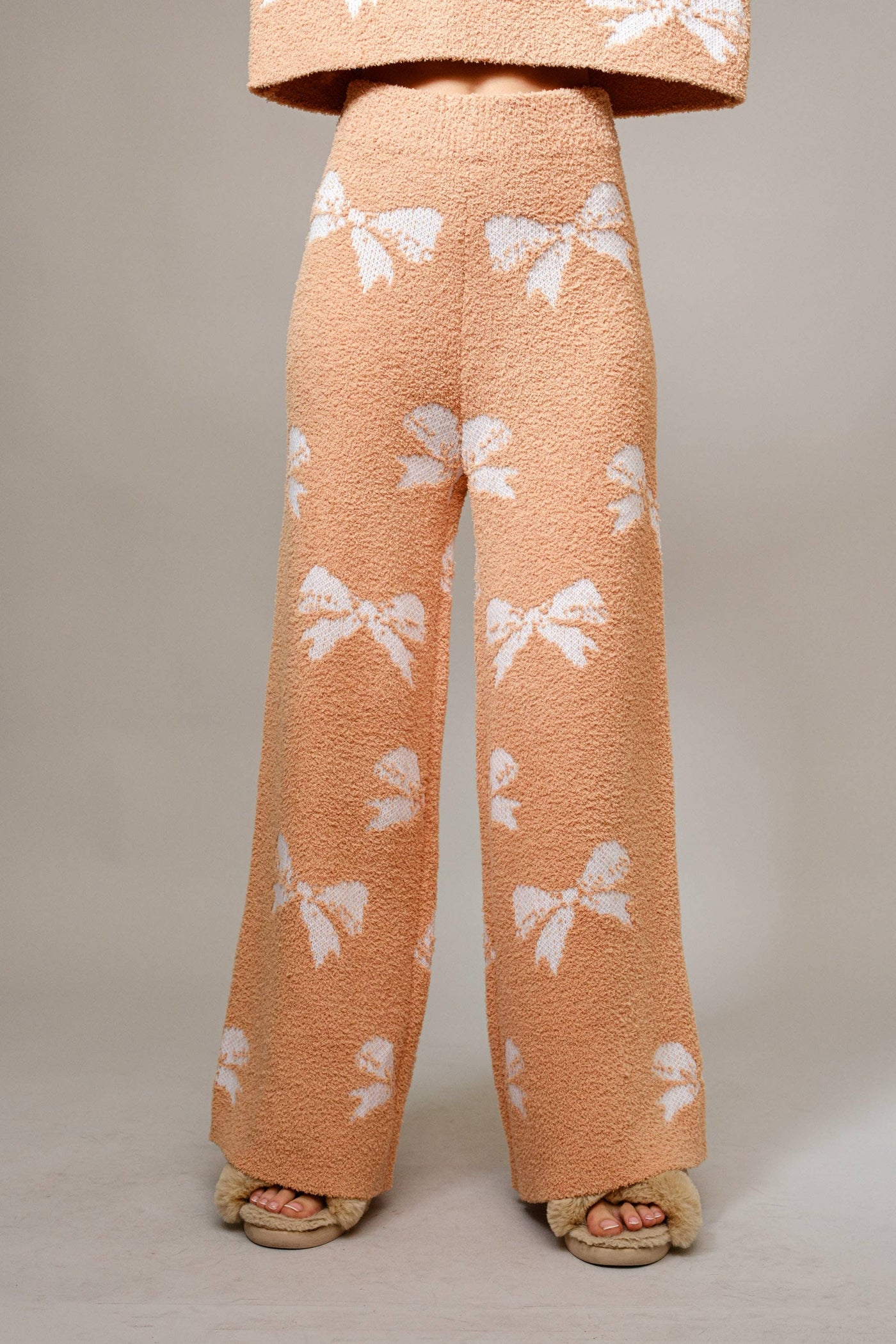 Loretta Bow Print Cozy Sweater set