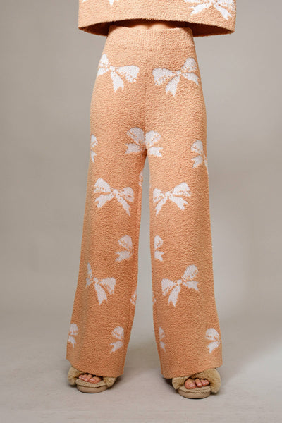 Loretta Bow Print Cozy Sweater set