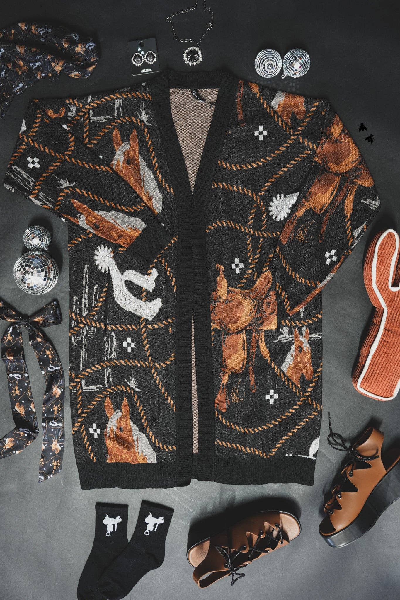 Tack and such cardigan