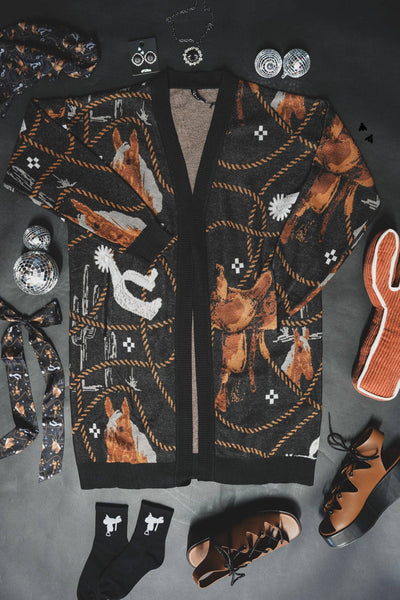 Tack and such cardigan